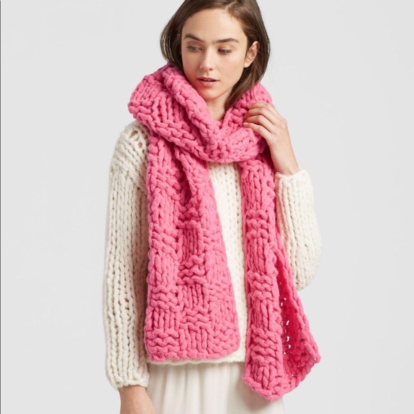 Eileen Fisher Accessories - EILEEN FISHER Handknit Peruvian Alpaca Scarf NWT